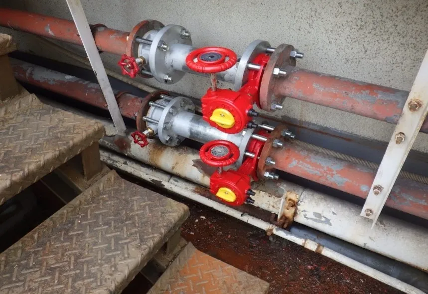 連結送水管チャッキバルブ交換