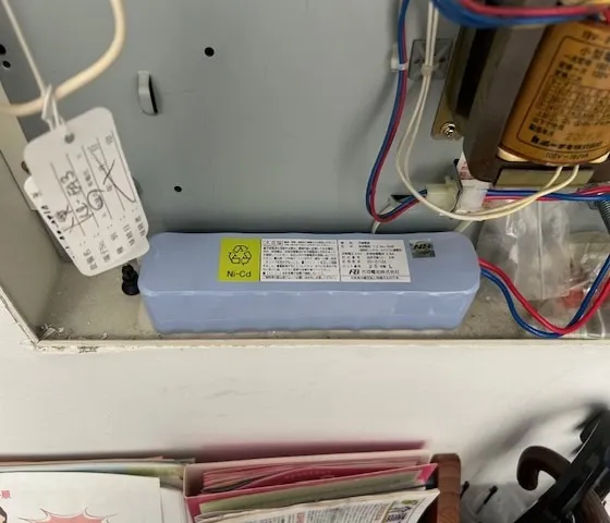 受信機バッテリー取替